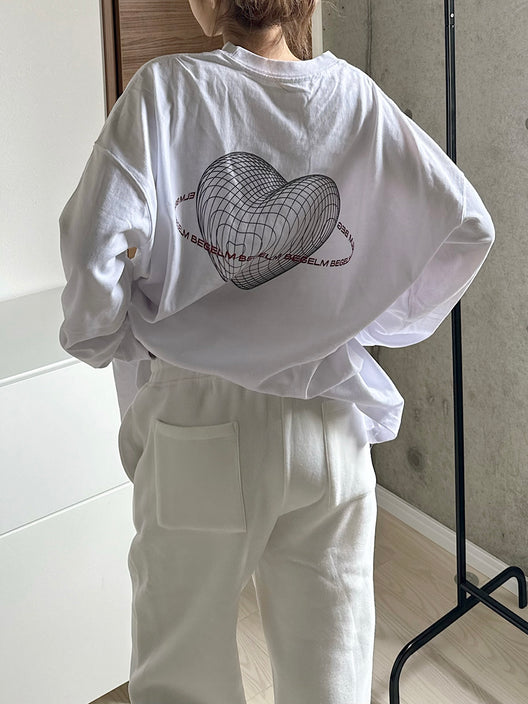 Heart Logo Big Long T-shirt