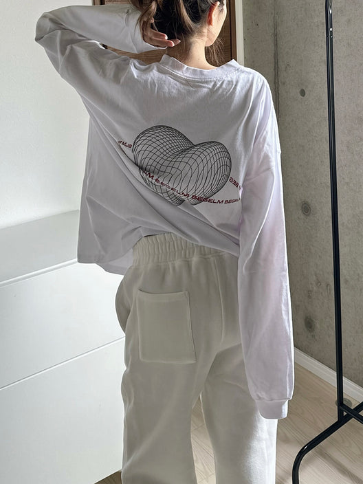 Heart Logo Big Long T-shirt